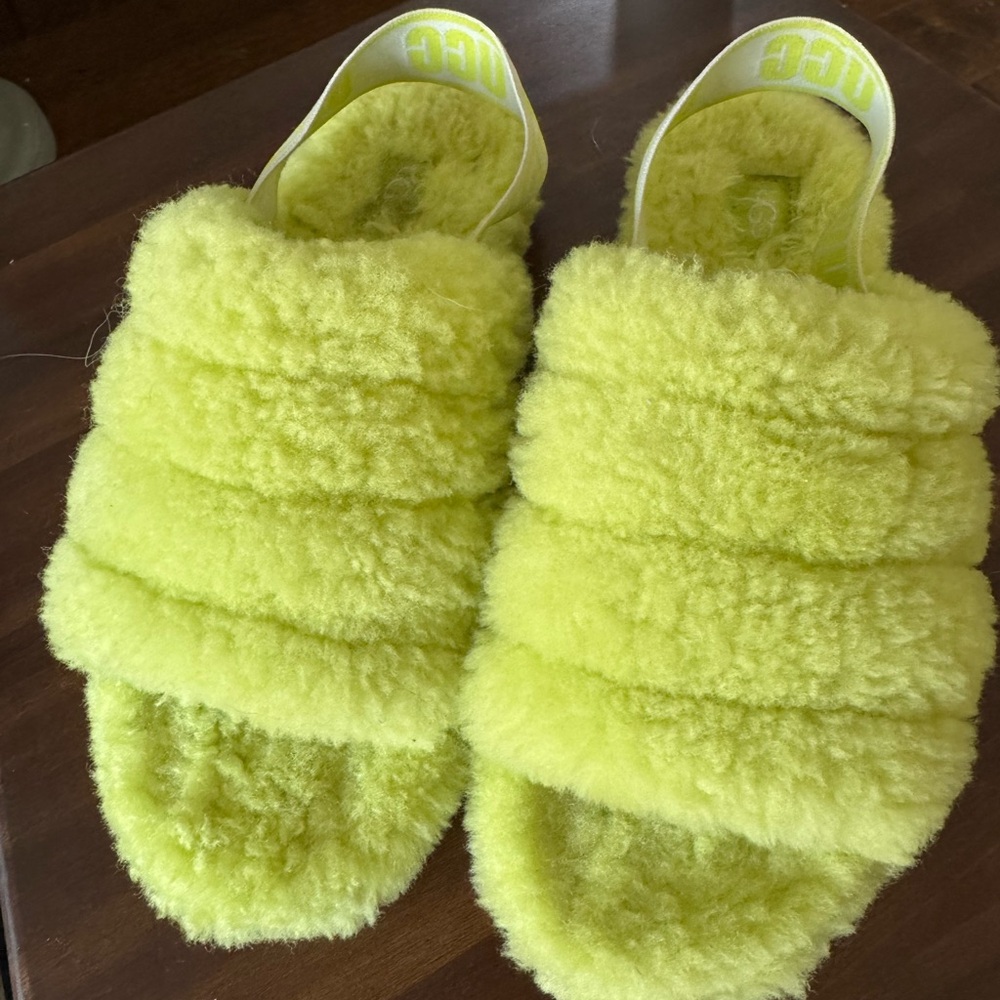 Neon UGG slip ons size 8 Women’s